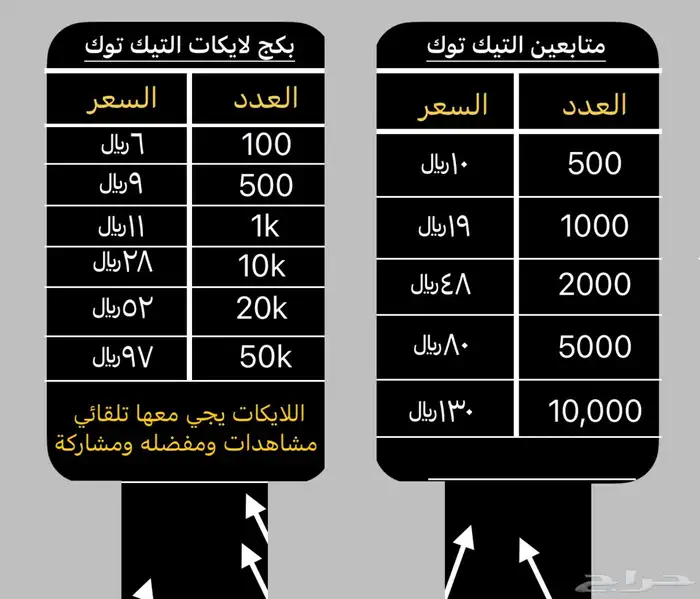 دعم حسابات التيك توك 1