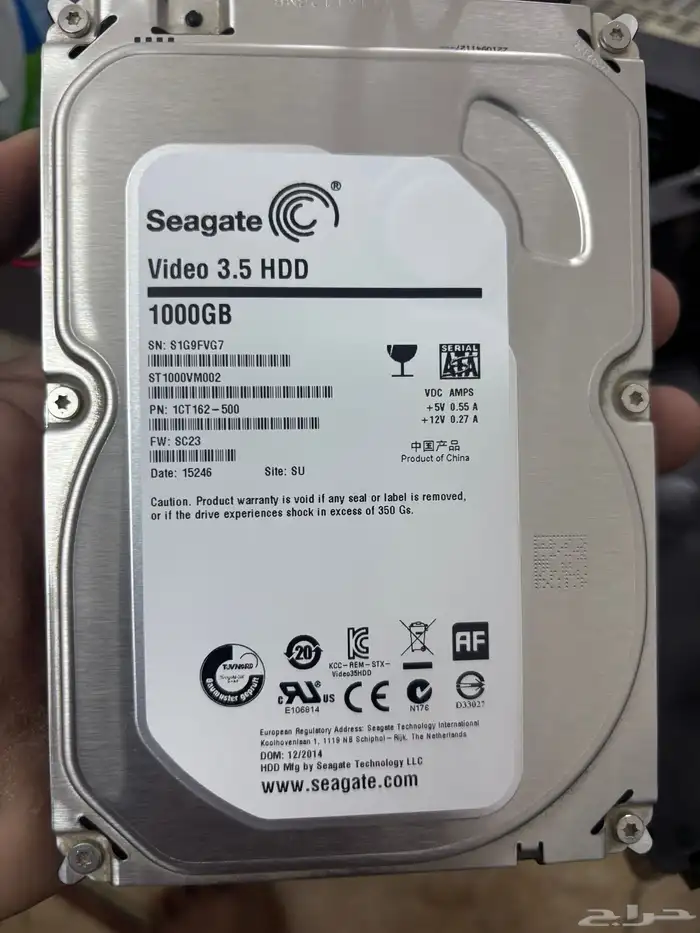 Seagate Hard disk 1TB storage 0
