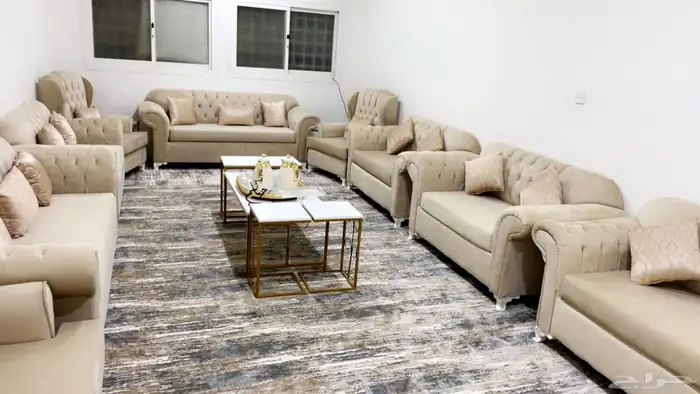 كنب شبه جديد تم البيييع 3