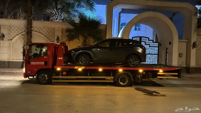 سطحة هيدروليك لنقل السيارات ماشي من حفر الباطن إلى القصيم 0