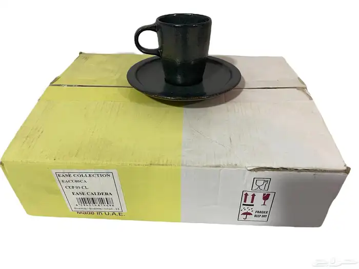 طقم كاسات قهوة سيراميك (كوب   صحن) من ماركة Ease collection 2