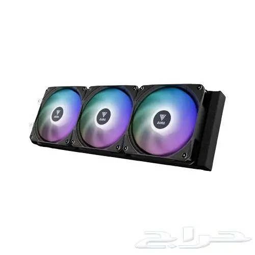 مبرد مائي 3 مراواح اسود AURA GL360 LCD من شركة Gamdias 4