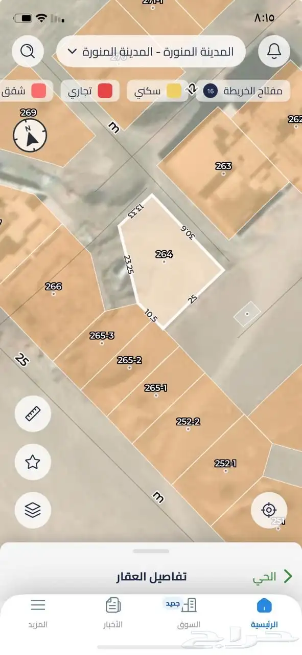 ارض للبيع حمراء الاسد 0