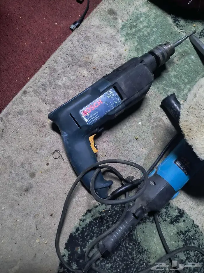 حفار FIXTEC وجهاز ينقله B-K-R دريل BOSCH 0