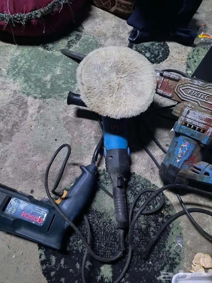 حفار FIXTEC وجهاز ينقله B-K-R دريل BOSCH 1