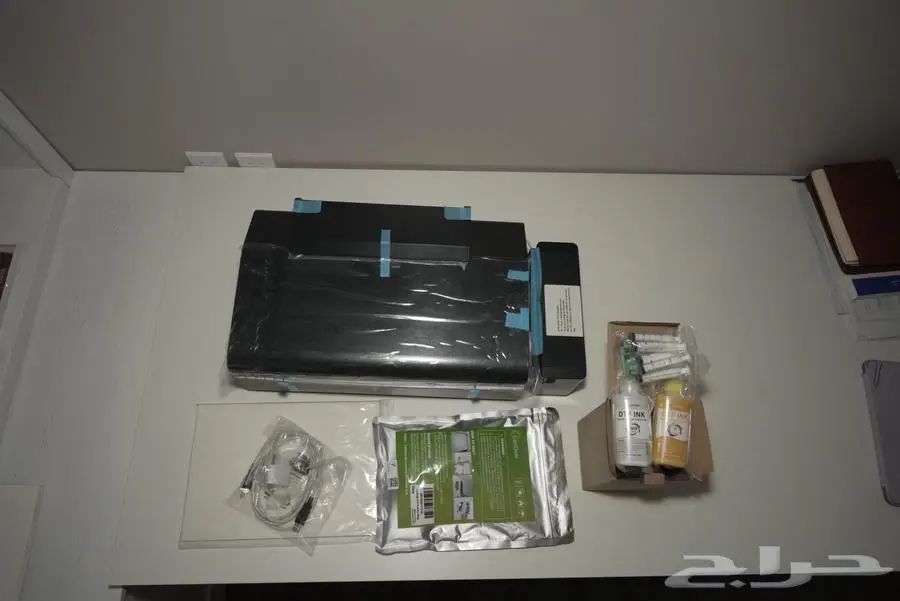 مكبس حراري بحجم A3 وطابعة ابسون L805 لطباعة DTF 0