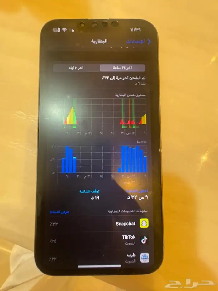 آيفون 13برو للبيع بطاريه 90 8