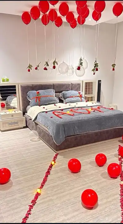 تنسيق غرف عرسان ذكرى زواج 0
