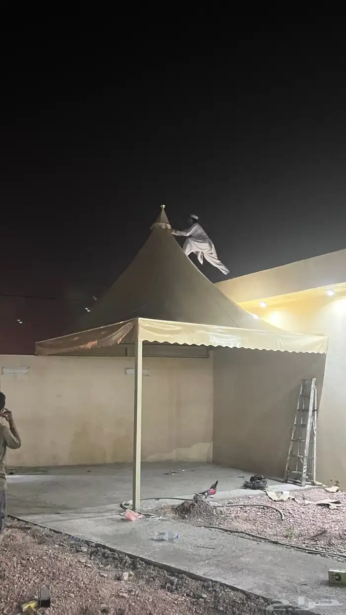 مظلات وسواتر وجميع أعمال الحداده 7