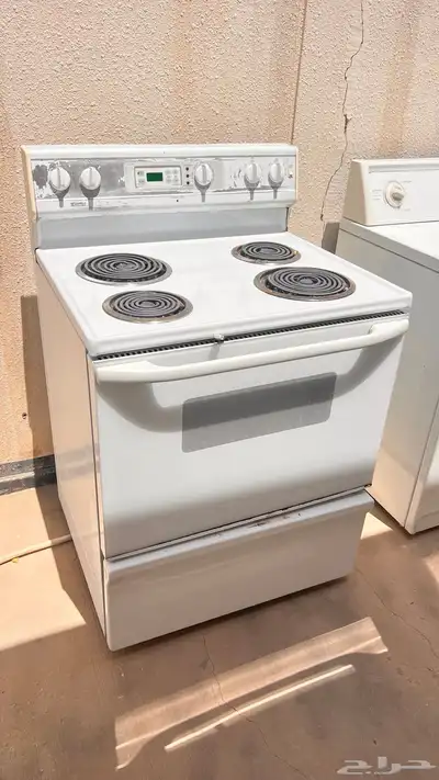 غسالة إل جي LG ونشافة أمريكي و(فرن وسطحة) جنرال 10