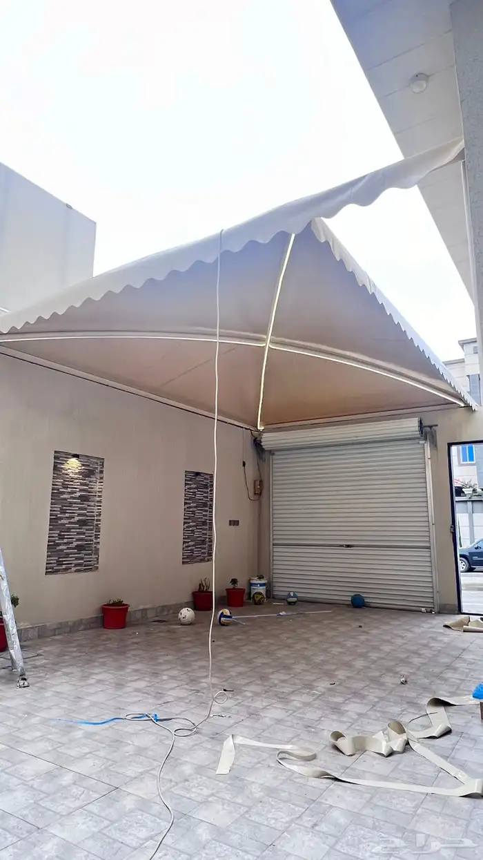 مظلات وسواتر وجميع أعمال الحداده 15