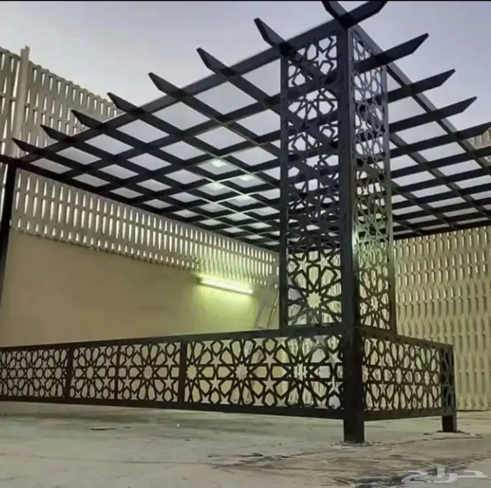 مظلات وسواتر وجميع أعمال الحداده 9
