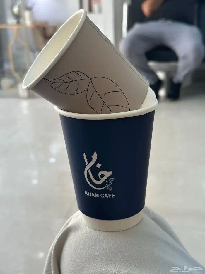 طباعة اكواب كافيهات مقاسات مختلفة طباعة ملونة اكواب دبل 10