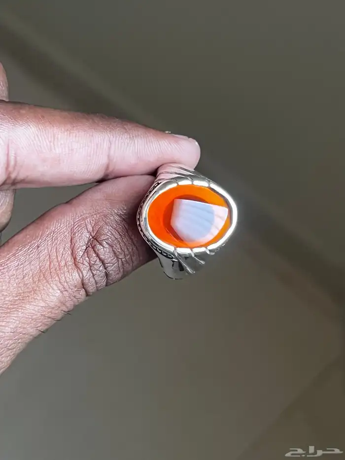 خاتم عقيق زجاجي 0