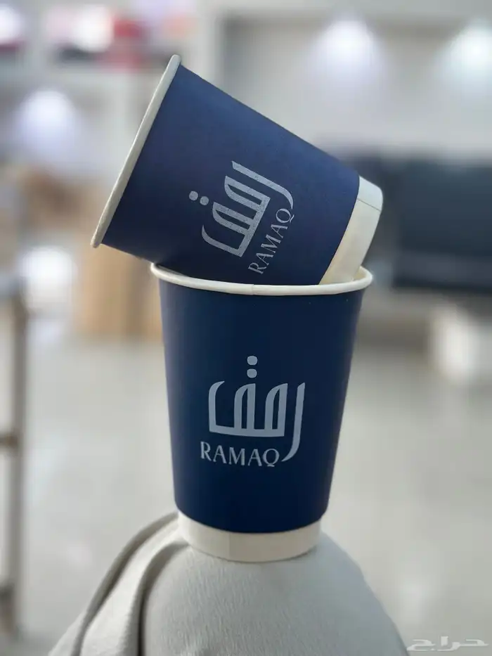 طباعة اكواب كافيهات مقاسات مختلفة طباعة ملونة اكواب دبل 8