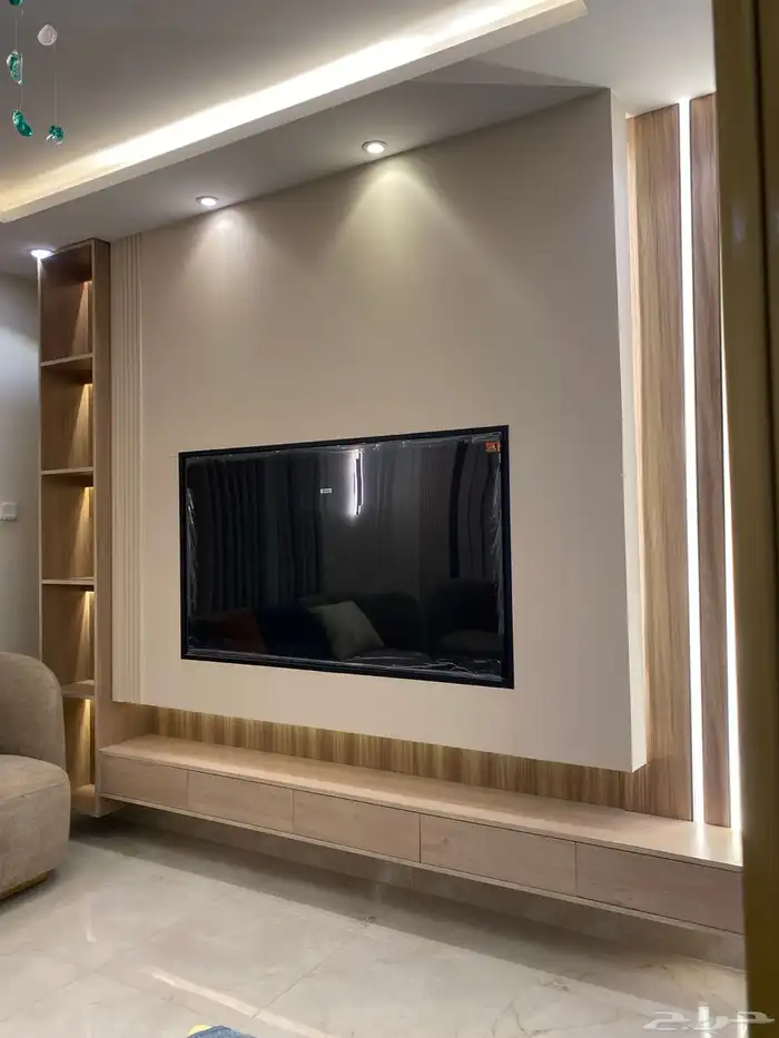 معلم جبس بورد ديكورات دخليه خلفيات شاشات مقولات 4