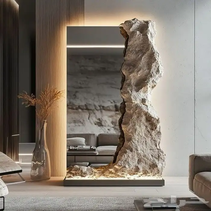 تصميم وتنفيذ ديكور صخري وشلالات صخريه وجدريان صخريه 4