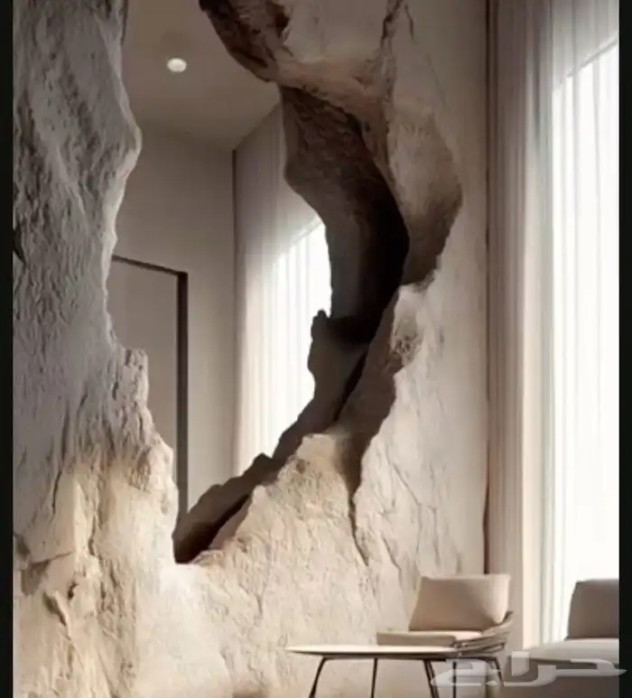 تصميم وتنفيذ ديكور صخري وشلالات صخريه وجدريان صخريه 8