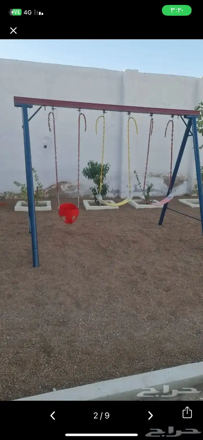 مراجيح جديده وزحليقات جديده للاطفال متوفر جميع المقاسات 16