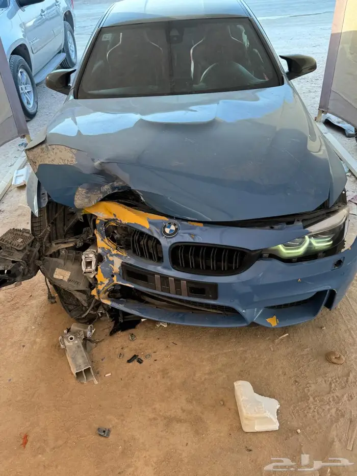 بي ام m4 كومبيتشن 2018 مصدوم 1