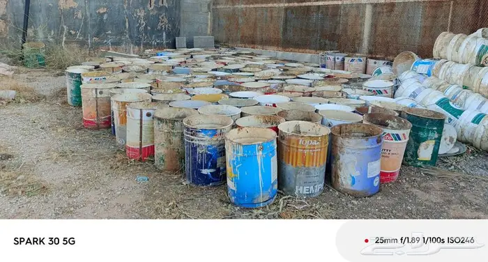 سطول بلاستيك جديد والحديد مستعمل 2