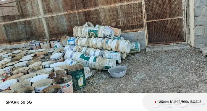 سطول بلاستيك جديد والحديد مستعمل 0