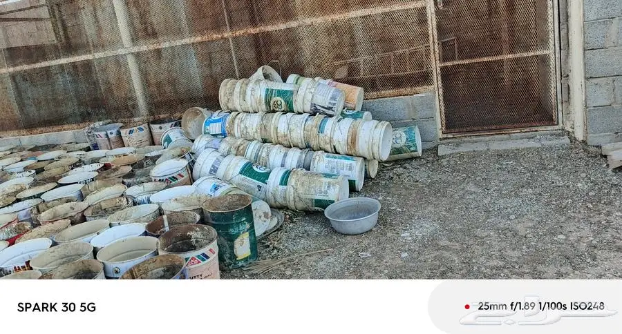 سطول بلاستيك جديد والحديد مستعمل 0