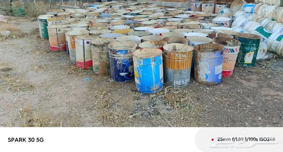 سطول بلاستيك جديد والحديد مستعمل 1