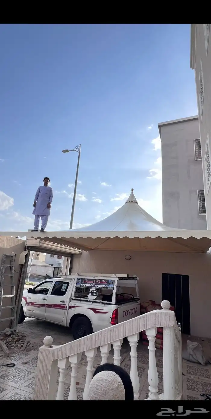 مظلات وسواتر وجميع أعمال الحداده 8