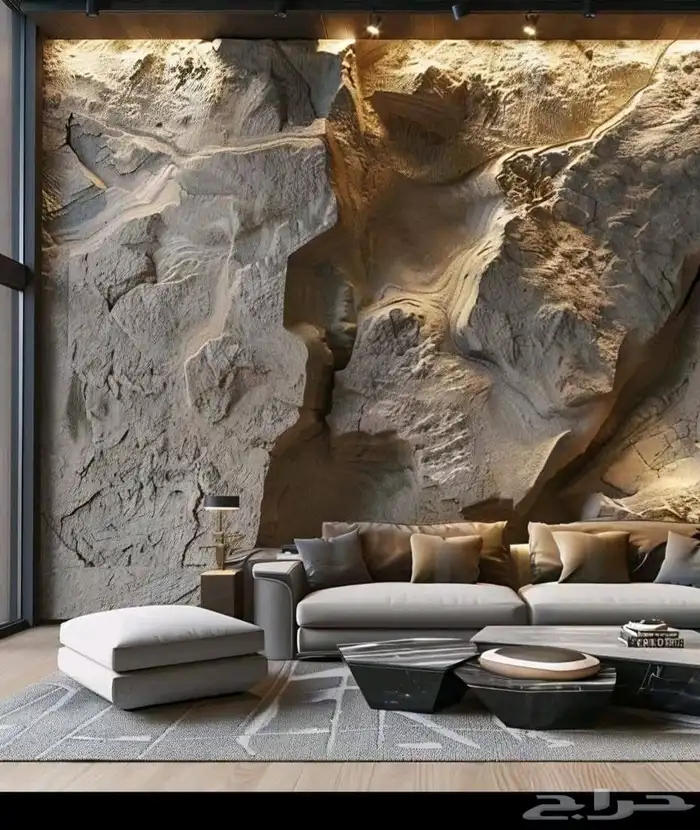 تصميم وتنفيذ ديكور صخري وشلالات صخريه وجدريان صخريه 9