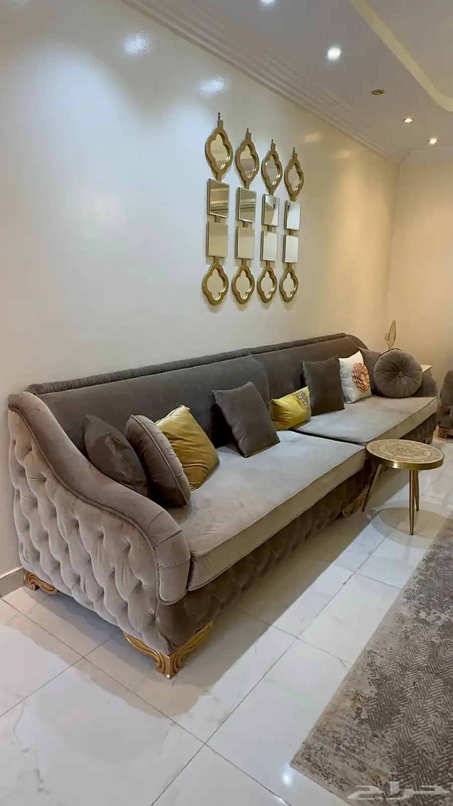 اثاث مجلس كامل ( كنب   طاولات   ثريات) 9