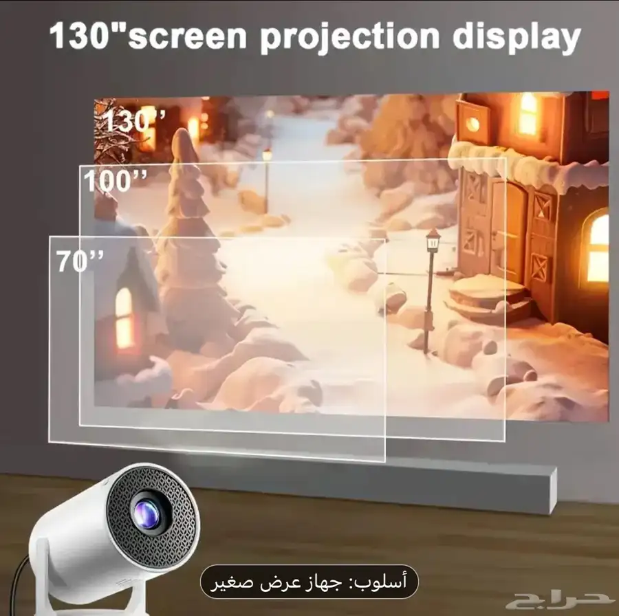 للبيع بروجكتر مع الريموت وكرتونة 2