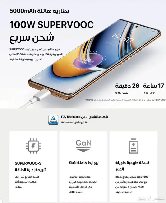هاتف ريلمي 11 برو بلس 512 قيقا   رام 24 وشاحن بقوه 100 واط 6