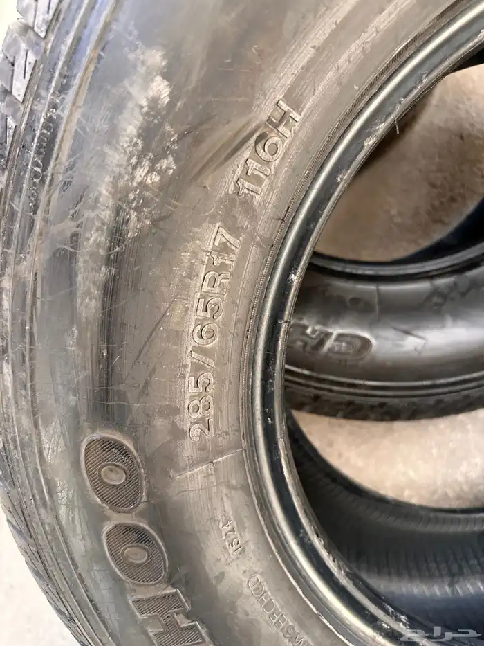كفرات صيني دعسه دنلوب 285 65 17 2
