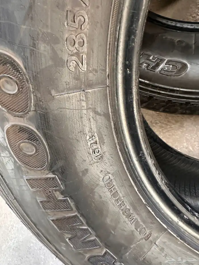 كفرات صيني دعسه دنلوب 285 65 17 8