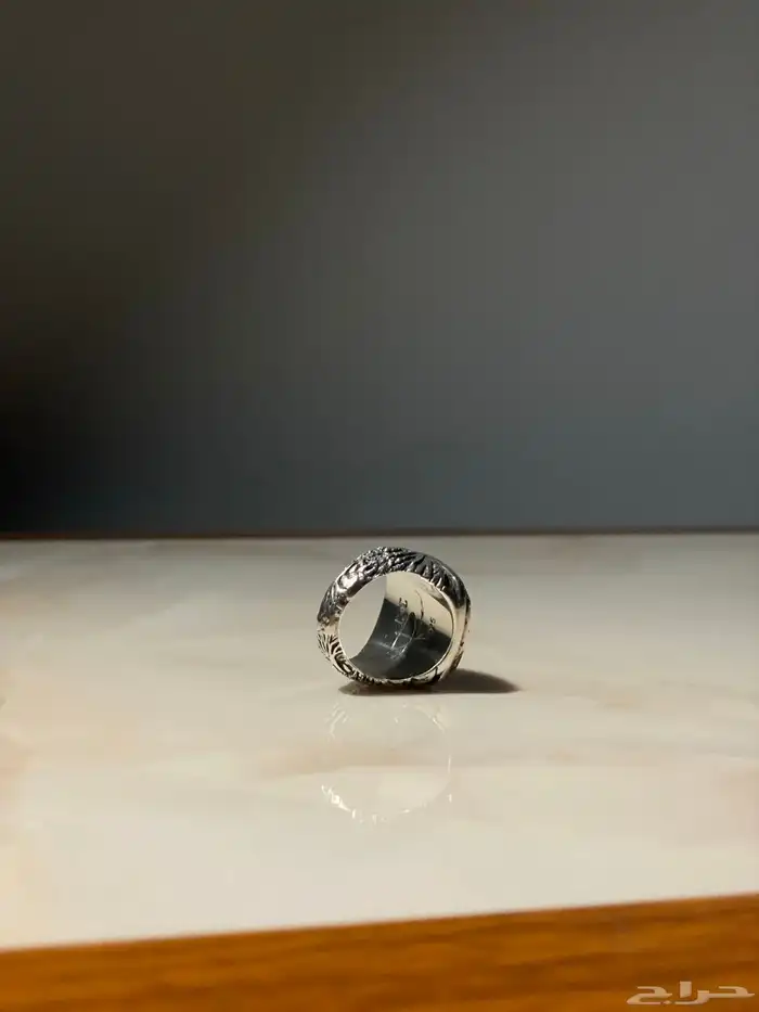 خاتم فضة صناعة يدوية limited edition كندي 1