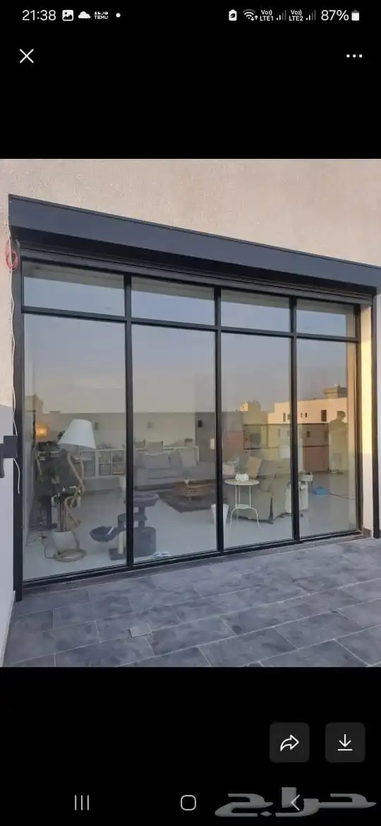 شبابيك المنيوم بأنواعها وحديد 1