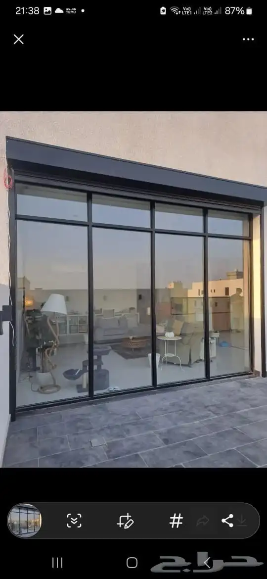 شبابيك المنيوم بأنواعها وحديد 2