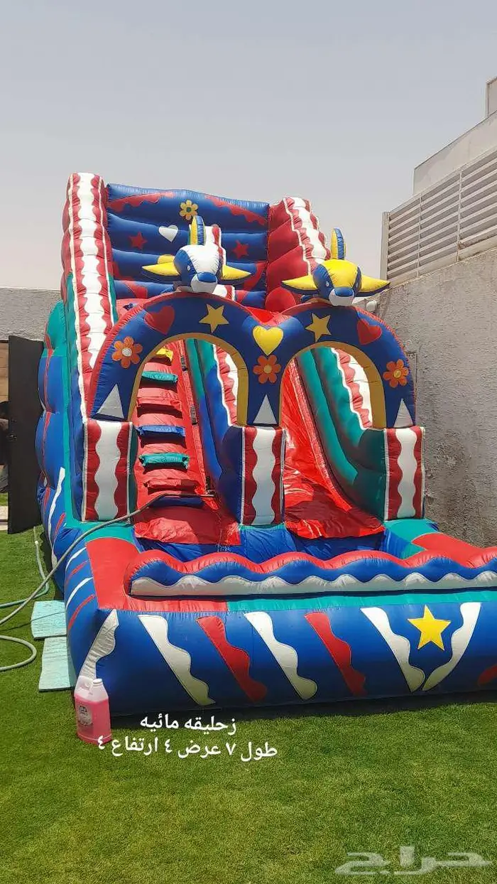 اجار نطيطات زحليقه مسبح ملعب صابوني حفلات 7