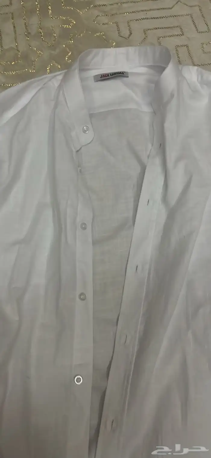 White shirt men   قميص ابيض رجالي 2