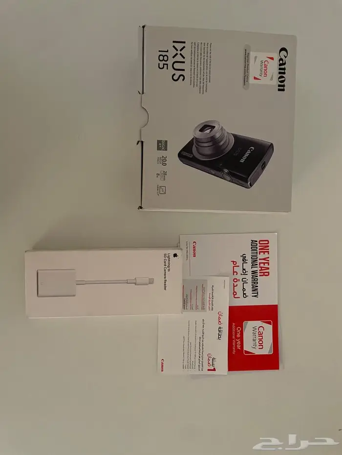 كاميرا مع ملحقاتها canon ixus 185 0