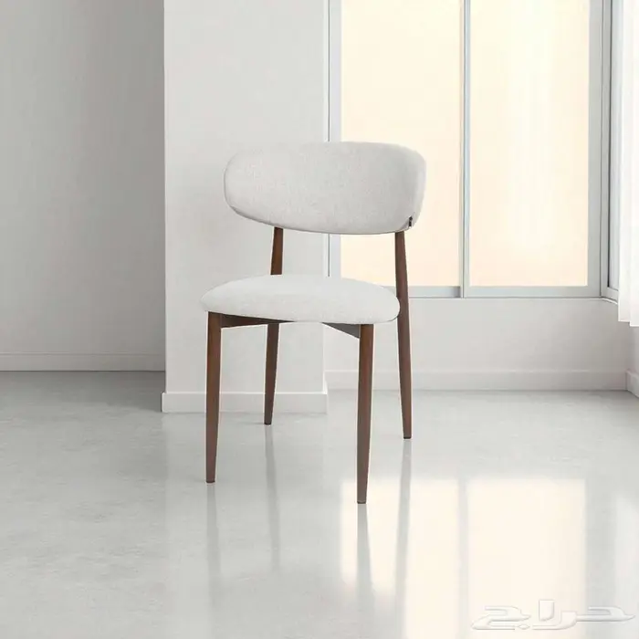 كرسي مودرن مفرد بيج أنيق بتصميم حديث ((جديد)) 0