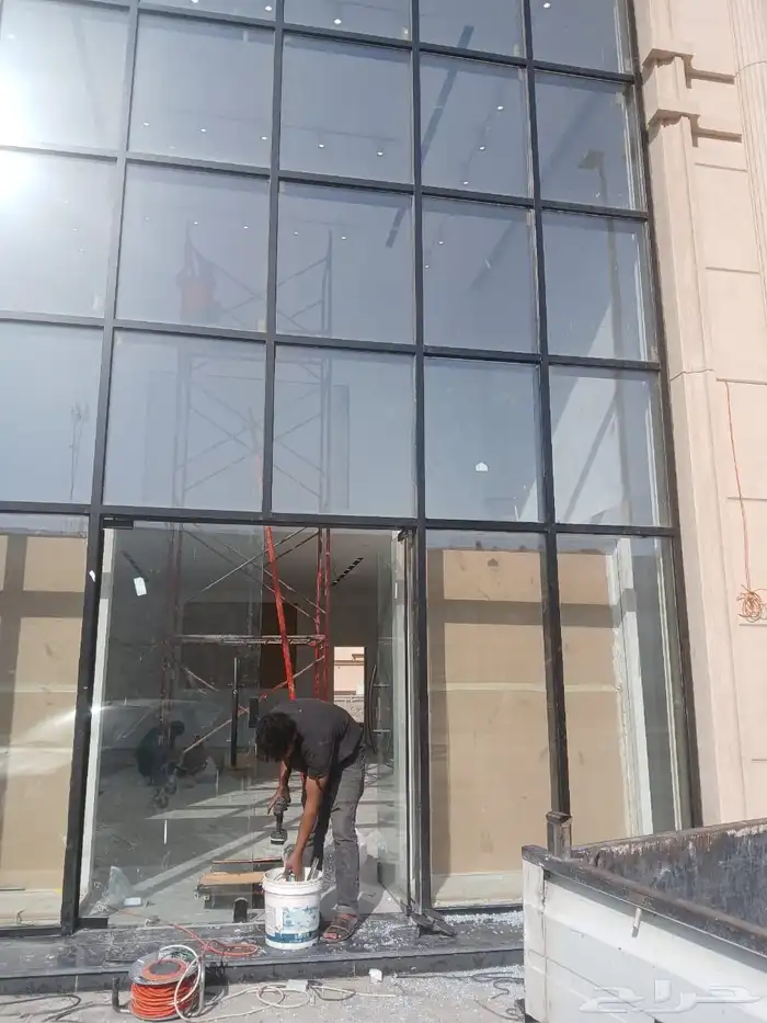 شبابيك المنيوم بأنواعها وحديد 8