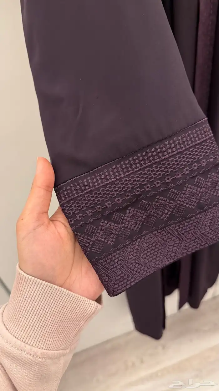 عبايه جديده لون موف مقاس 58 0