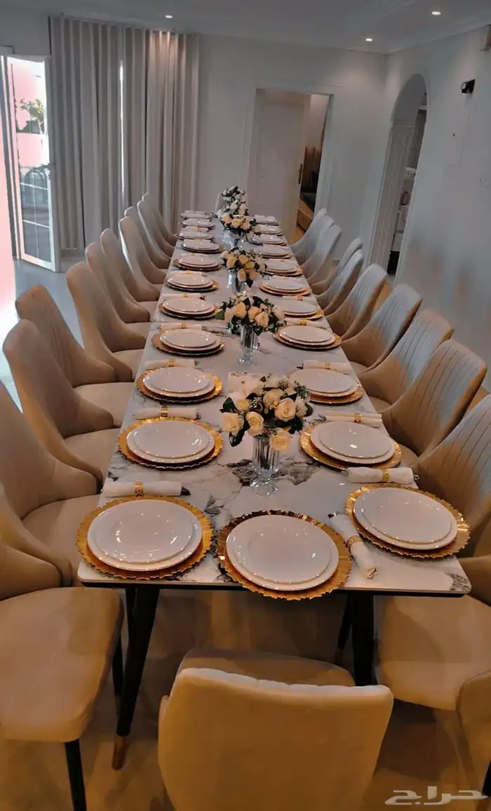 تأجيرخيام و جلسات وكنب ومدخل استقبال طاولات طعام كراسي 6