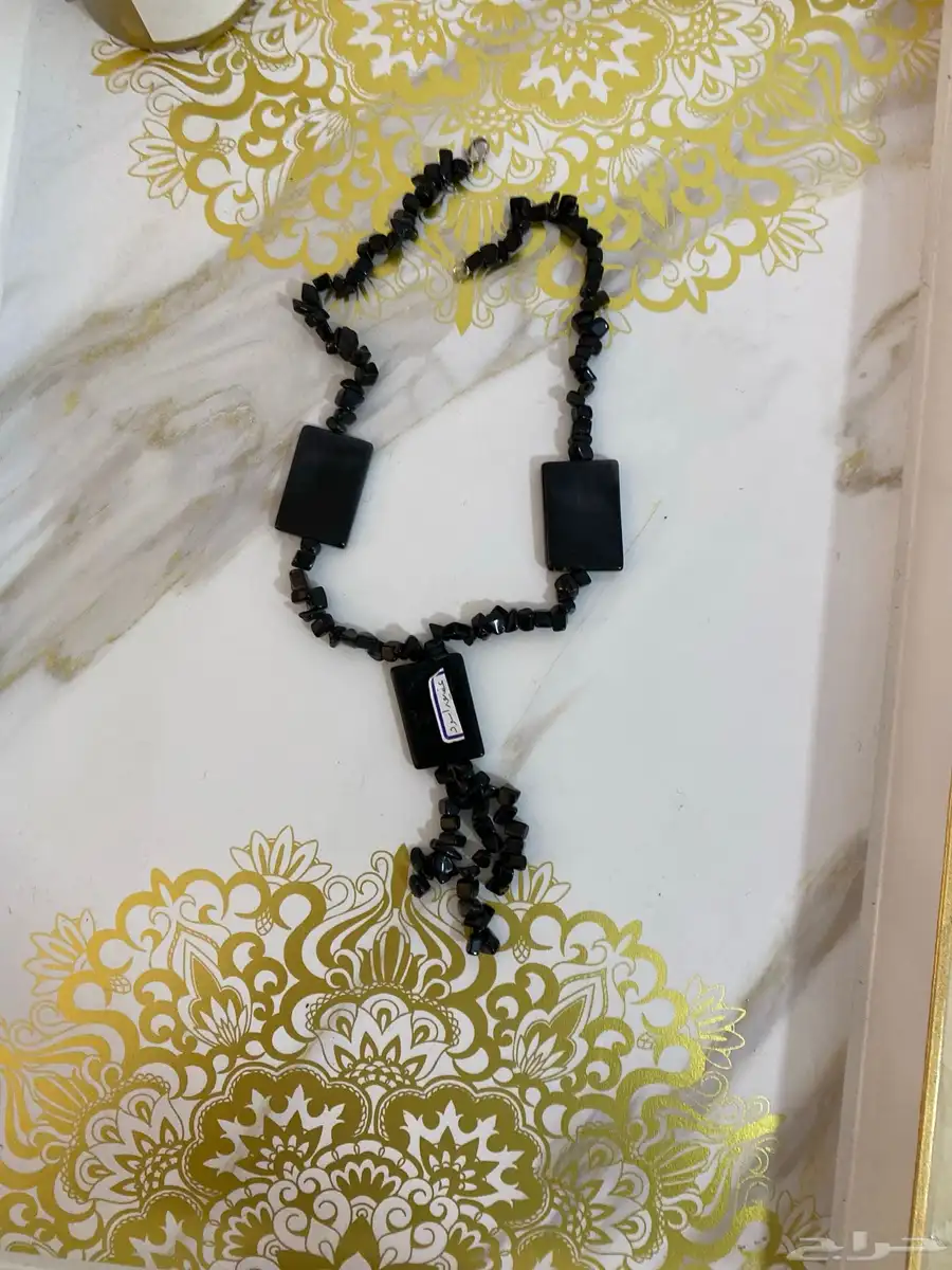 قلادة نسائية حجر كريم طبيعي 0