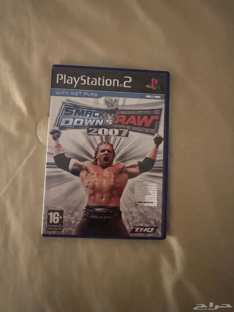 سوني 2 مصارعه 2007 wwe أوروبي اصلي 0