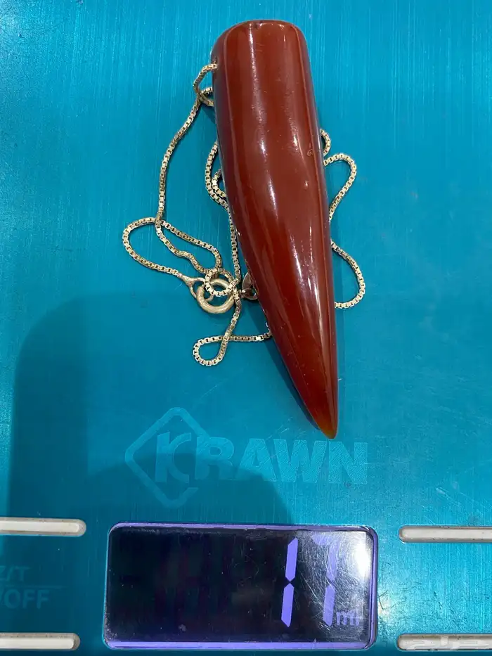 قلادات بأحجار عقيق كبدي وأحمر وأخضر وأصفر بسلاسل فضة 925 17