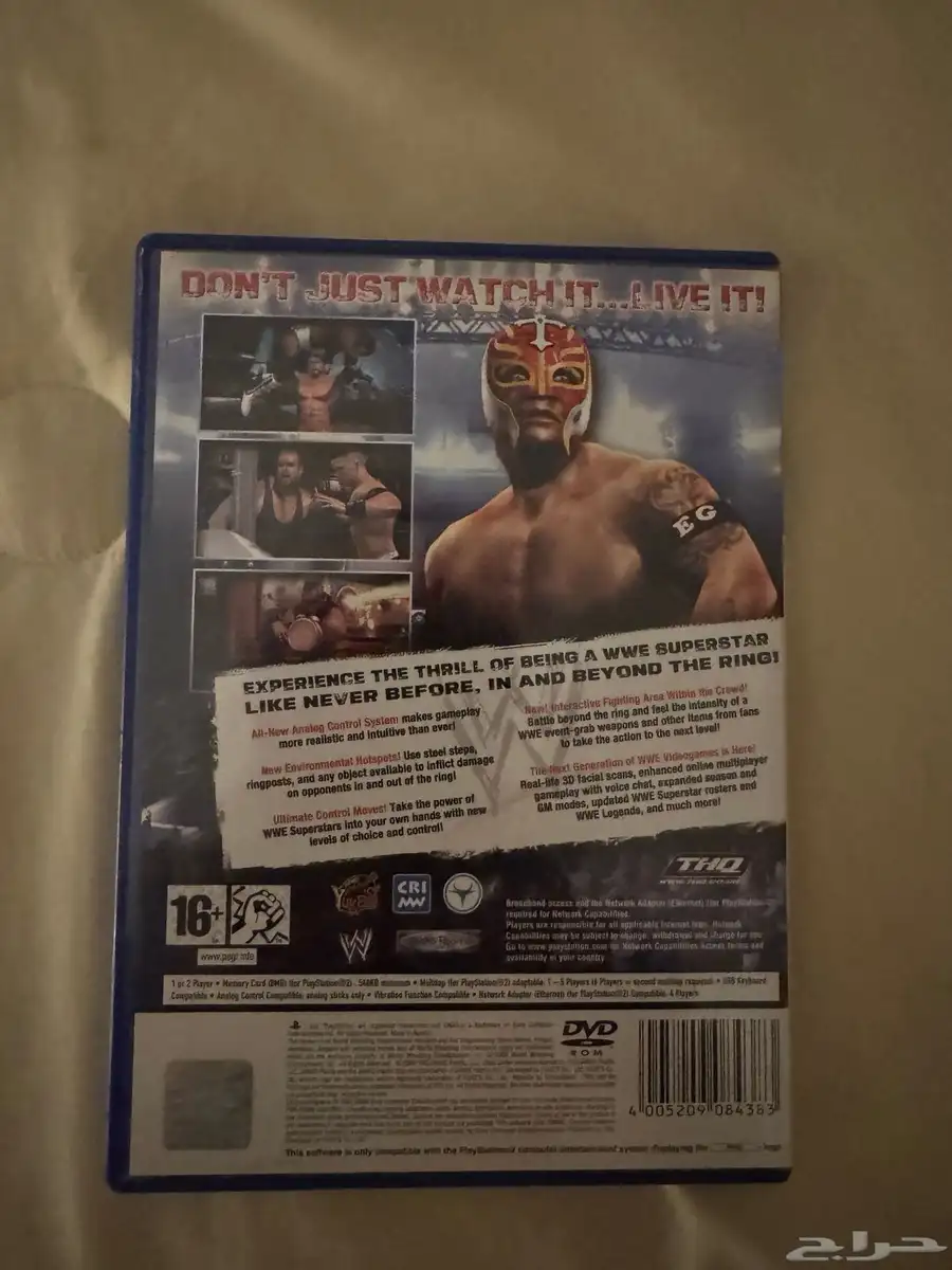 سوني 2 مصارعه 2007 wwe أوروبي اصلي 1