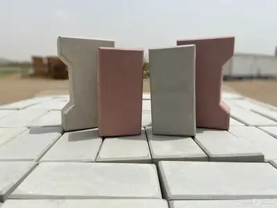 انترلوك ناعم عالي الجودة 6 سم و 4 سم موجود كمية متاحة للبيع 2